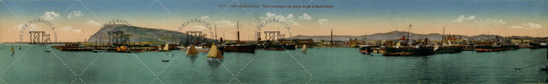 Vista del puerto desde el muelle Balear. Ref: MZ01402