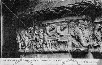 Catedral de Girona. Detalles del claustro. Ref: JB00043