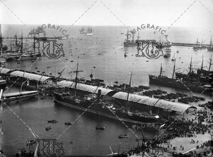 Vista del Puerto durante la Exposición Universal de 1888. Ref: 5000239