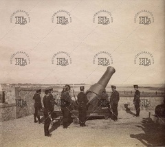 Camp de la Bota. Maniobras militares de artillería. Ref: MZ01725