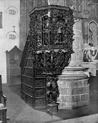 Púlpito de la iglesia de Cortejana en Huelva. Ref: MZ0853