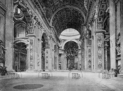 Basílica de San Pedro en el Vaticano, Interior. Ref: MZ02515