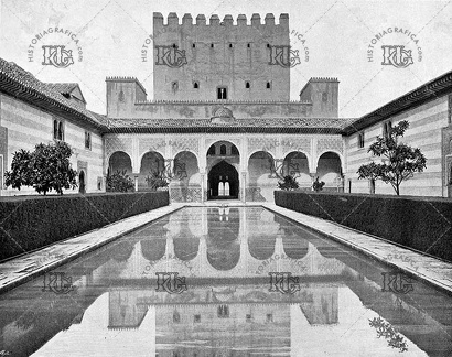 Patio de los Arrayanes en la Alhambra. Ref:  MZ00925
