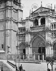 Fachada principal de la catedral de Toledo. Ref: MZ01014