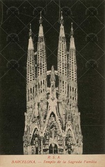 Maqueta de la fachada de la Sagrada Família. Ref: AF00036