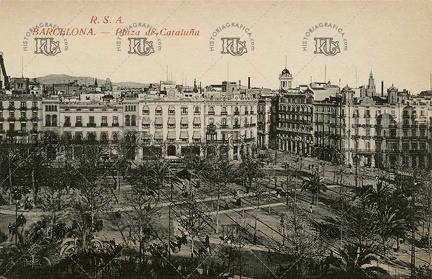 Plaza de Catalunya y calle Fontanella. Ref: AF00026