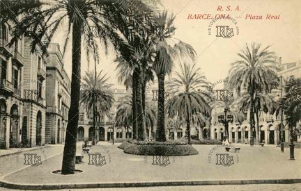 Plaza Real con palmeras. Ref: AF00085