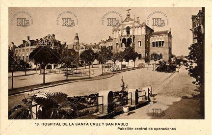 Hospital de Sant Pau. Pabellón central de operaciones. Ref: AF00135
