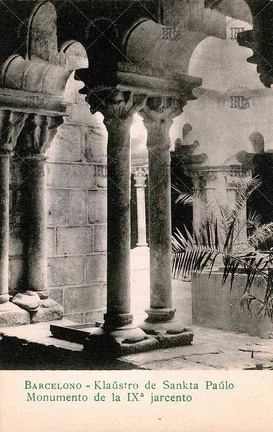 Columnas del claustro de Sant Pau del Camp. Ref: JB00373