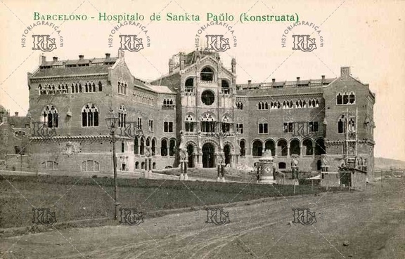 Hospital de Sant Pau en construcción. Ref: JB00381