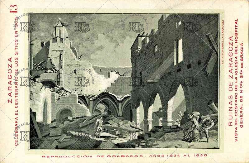 Centenario de los sitios de Zaragoza de 1808. Ref: LL00355